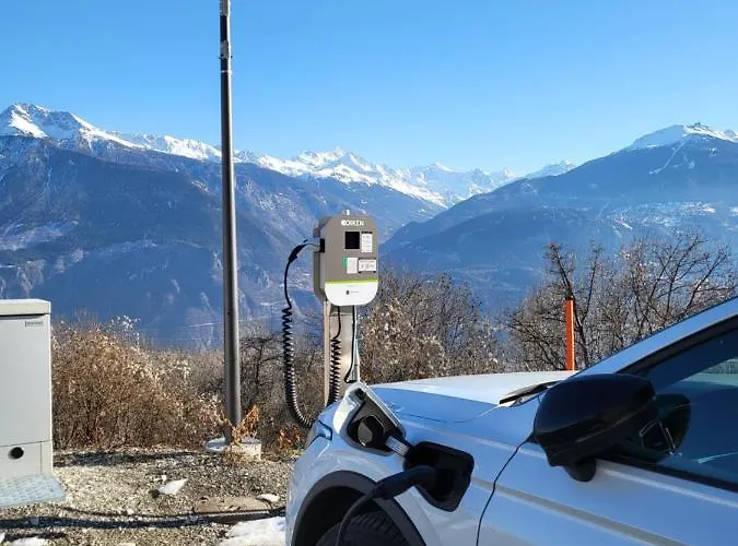 Randogne Avec Grande Terrasse Apartamento